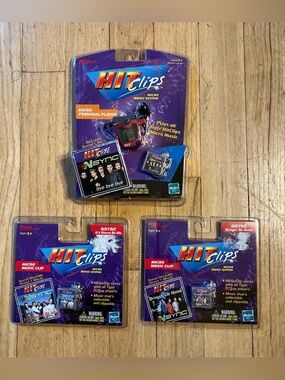 Vtg 00 NIP NSync Hit clip micro player and 2 musics clips-gonna be me/ da noise